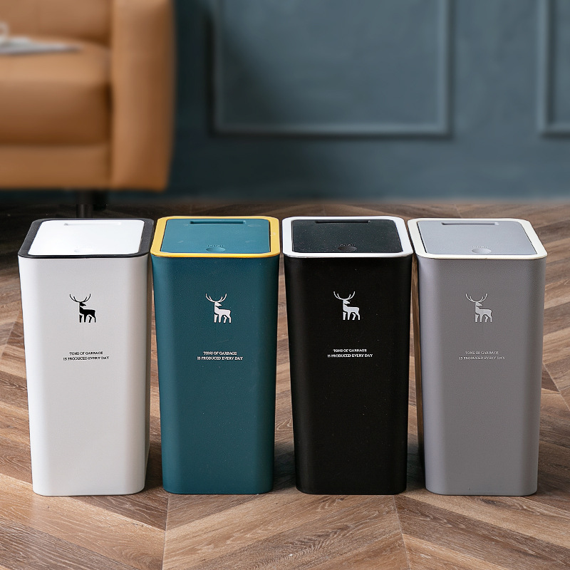 10L PUSH WASTE BIN
