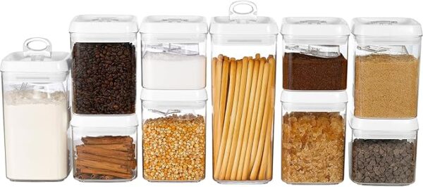 14-PIECE ACRYLIC AIRTIGHT STORAGE