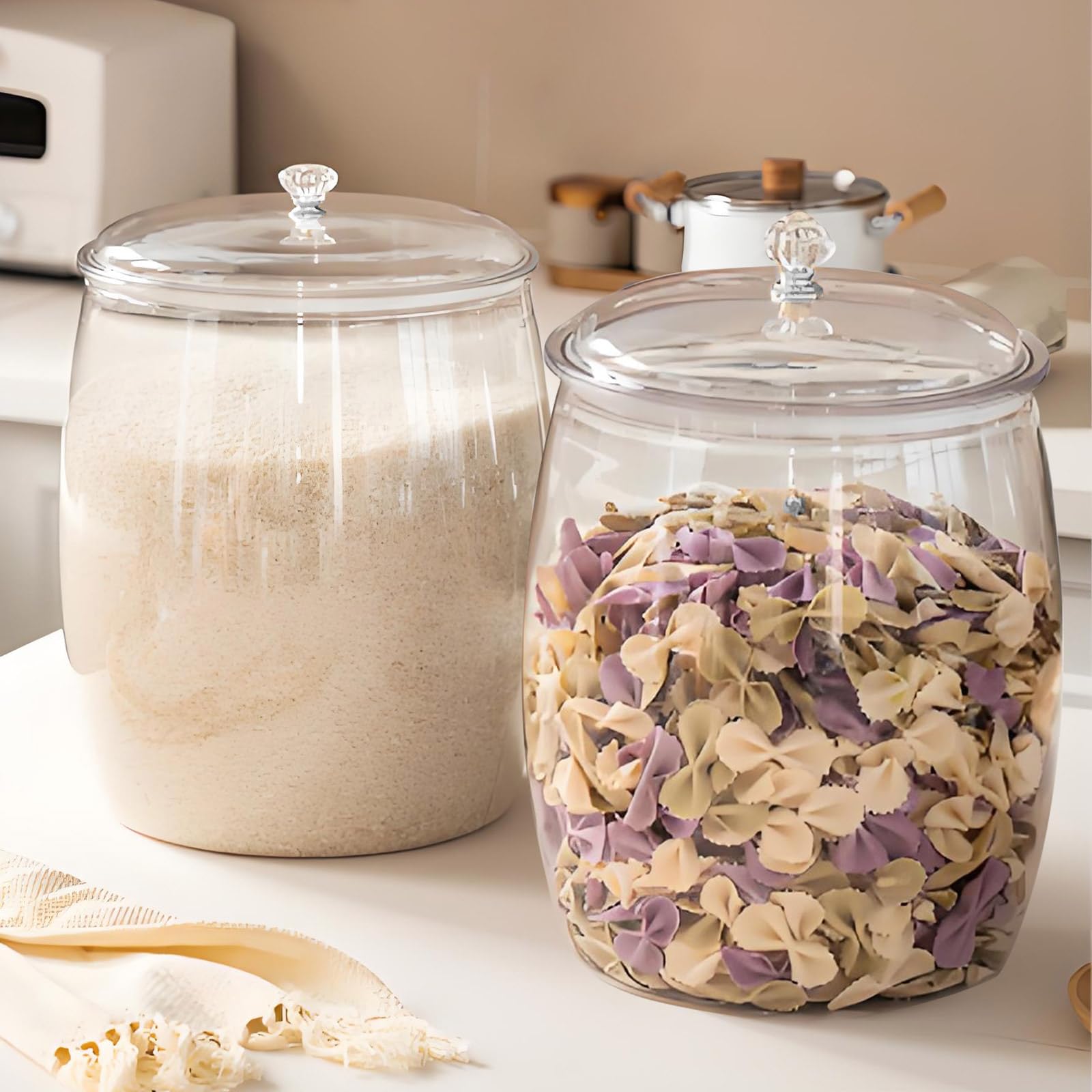 5 PIECE BARREL ACRYLIC STORAGE - Image 2