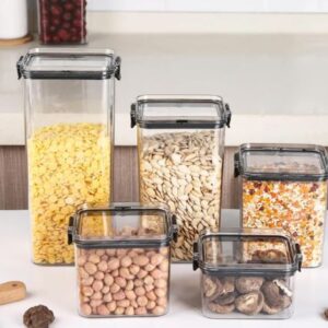 5 PIECE ACRYLIC ELEGANT CANISTER