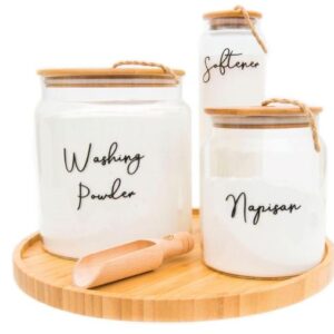 5 PIECE BAMBOO LID STORAGE