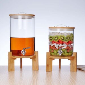 GLASS LIQUID DISPENSER WITH BASE