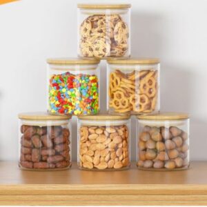6 PIECE BAMBOO LID SPICE SET