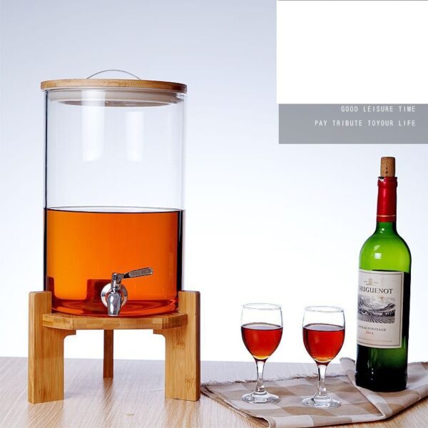 GLASS LIQUID DISPENSER WITH BASE - Image 2