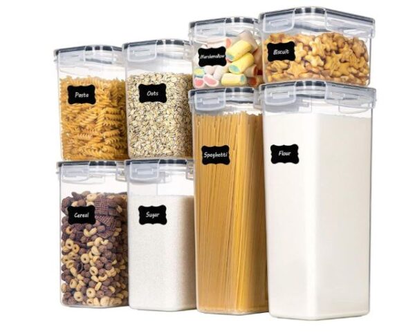 8-PIECE PLASTIC AIRTIGHT STORAGE