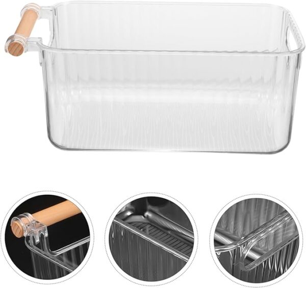 ACRYLIC ORGANIZER WITH BAMBOO HANDLE - Image 2
