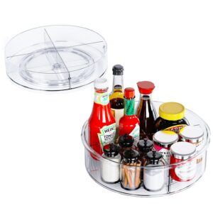 ACRYLIC LAZY SUSAN WITH PARTITION