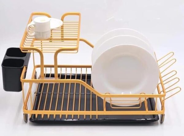 BLACK GOLD DISH RACK