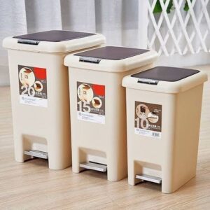 DOUBLE COVERED PEDAL BIN