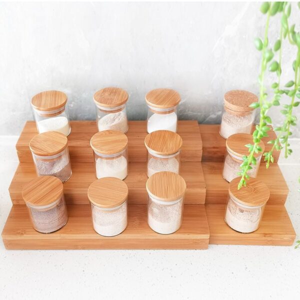 EXPANDABLE BAMBOO SPICE RACK