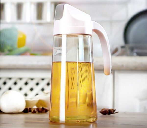 GLASS OIL JAR