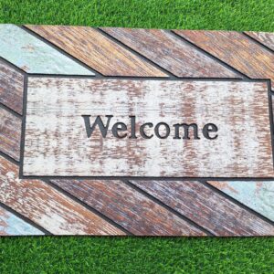 MULTICOLOURED WELCOME FOOTMAT