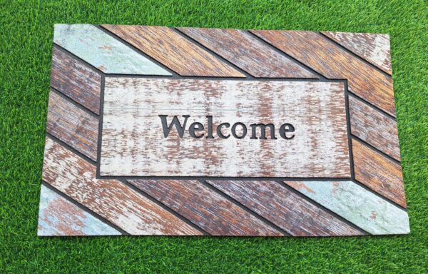 MULTICOLOURED WELCOME FOOTMAT