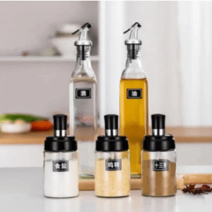 5-PIECE OIL SPICE JAR SET