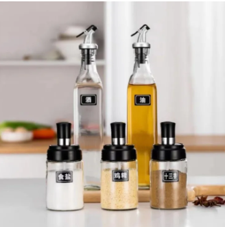 5-PIECE OIL SPICE JAR SET