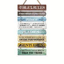 TOILET RULES