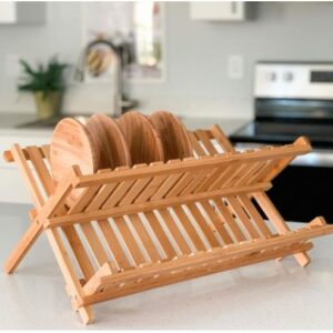 BAMBOO PLATE RACK(SMALL)
