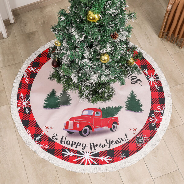 CHRISTMAS CAR TREE SKIRT