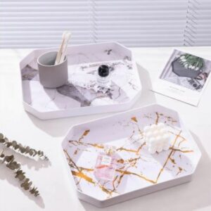 CERAMIC  MARBLE TRAY (SMALL)