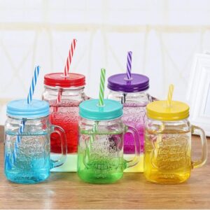 COLOURED MASON JAR (650ML)