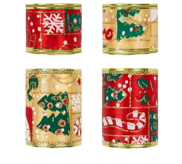 6.3CM SANTA RIBBON