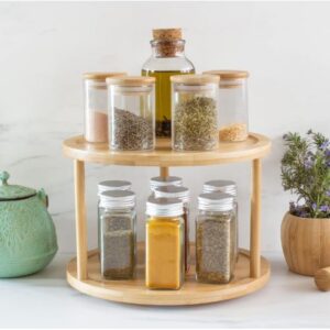 DOUBLE LAYER BAMBOO  LAZY SUSAN