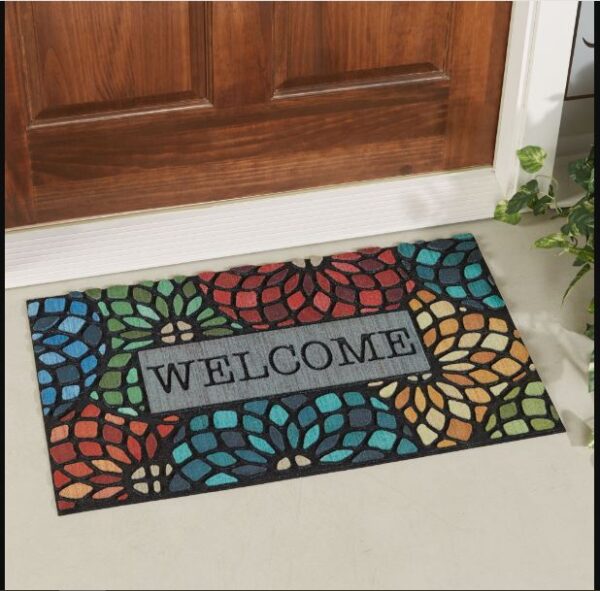 MULTICOLOURED WELCOME FOOTMAT