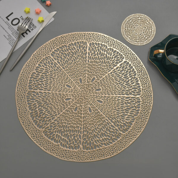 ROUND PLACEMAT ORANGE (SET OF 6)