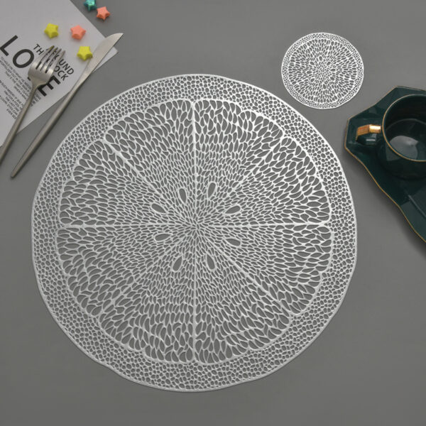 ROUND PLACEMAT ORANGE (SET OF 6) - Image 2