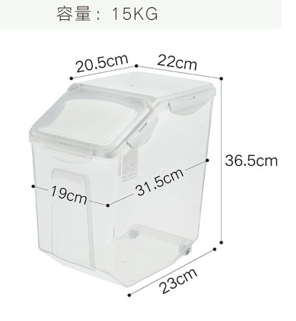 TRANSPARENT RICE BUCKET - Image 2