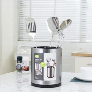 STAINLESS STEEL ROTATING CUTLERY ORGANIZER