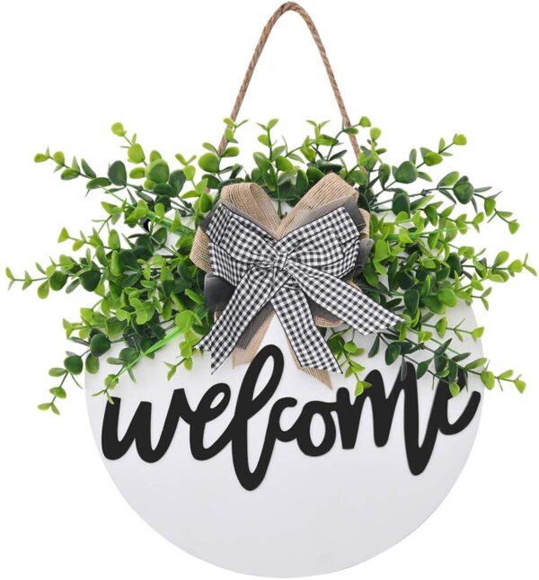 DOOR HANGING WELCOME DECOR (BLACK) - Image 4