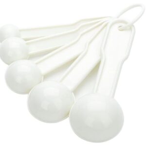 WHITE MEASURING SPOON SET