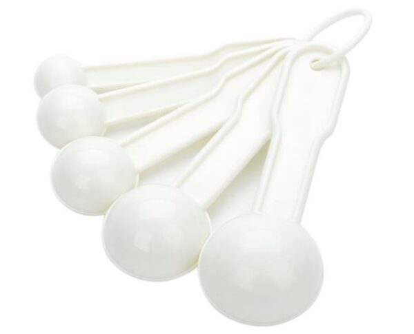 WHITE MEASURING SPOON SET
