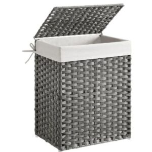 WOVEN LAUNDRY BAG - BLACK