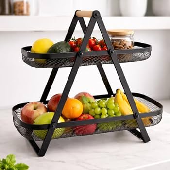 2 TIER FRUIT STORAGE RACK