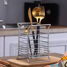STAINLESS STEEL SQUARE CUTLERY HOLDER