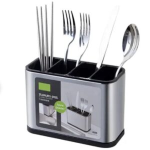 STAINLESS STEEL SQUARE CUTLERY HOLDER