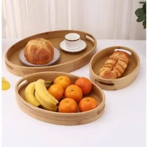 3 SET BAMBOO TRAY (OVAL)
