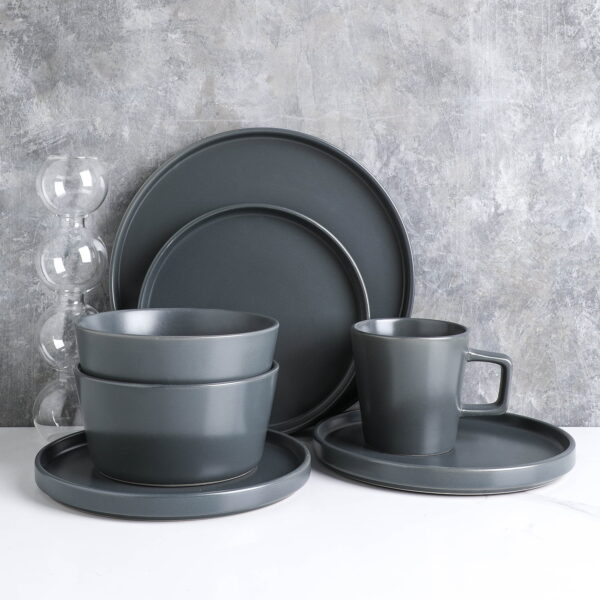 16PCS STONEWARE DINNER SET - Image 3