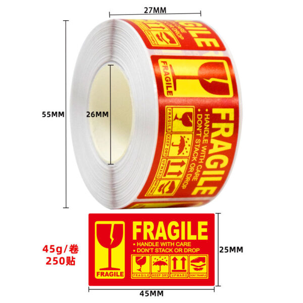 FRAGILE LABEL STICKERS - Image 2