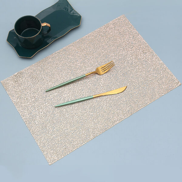 RECTANGULAR PLACEMAT NORDIC GOLD (SET OF 6)