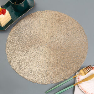 ROUND PLACEMAT NORDIC GOLD (SET OF 6)