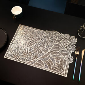 RECTANGULAR PLACEMAT FLOWERY (SET OF 6)
