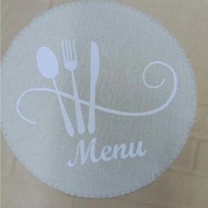 ROUND PLACEMAT MENU (SET OF 6)
