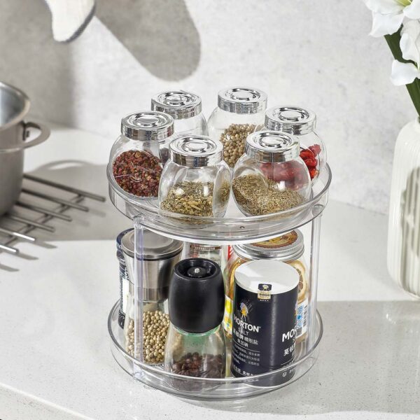 DOUBLE LAYER ACRYLIC LAZY SUSAN