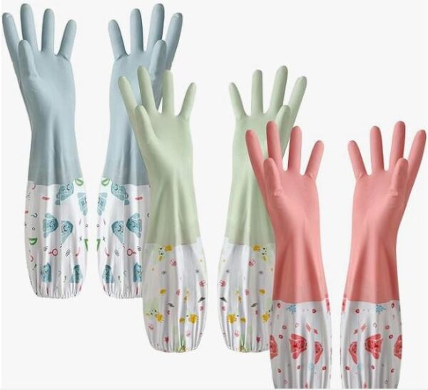 HOUSEWORK GLOVES WITH DRAWSTRING