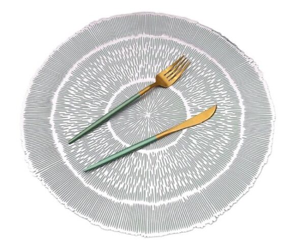 ROUND PLACEMAT SPIRAL SILVER - Image 3