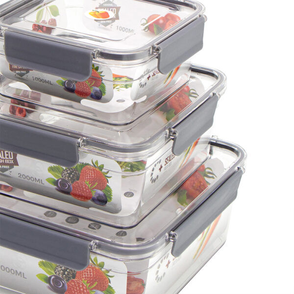 4-PIECE ACRYLIC FOOD STORAGE CONTAINER - Image 4