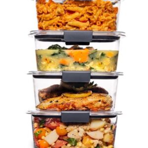 4-PIECE ACRYLIC FOOD STORAGE CONTAINER
